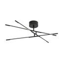 Fekete fém LED dimmelhető mennyezeti lámpa akrilüveg búrával 77x84 cm Raccio – Nova Luce