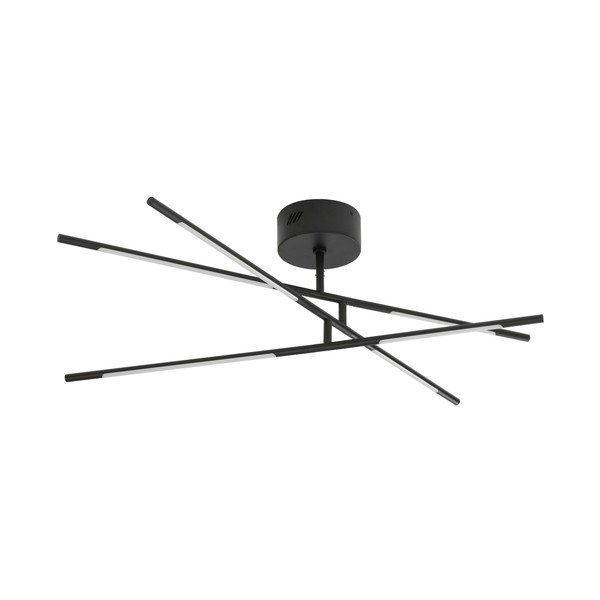 Fekete fém LED dimmelhető mennyezeti lámpa akrilüveg búrával 77x84 cm Raccio – Nova Luce