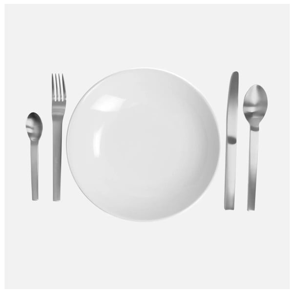 Ezüstszínű rozsdamentes acél evőeszköz készlet 24 db-os Boldi – FABINI-image-2