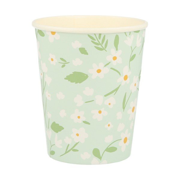 Egyszer használatos papír pohár készlet 12 db-os Ditsy – Meri Meri-image-3
