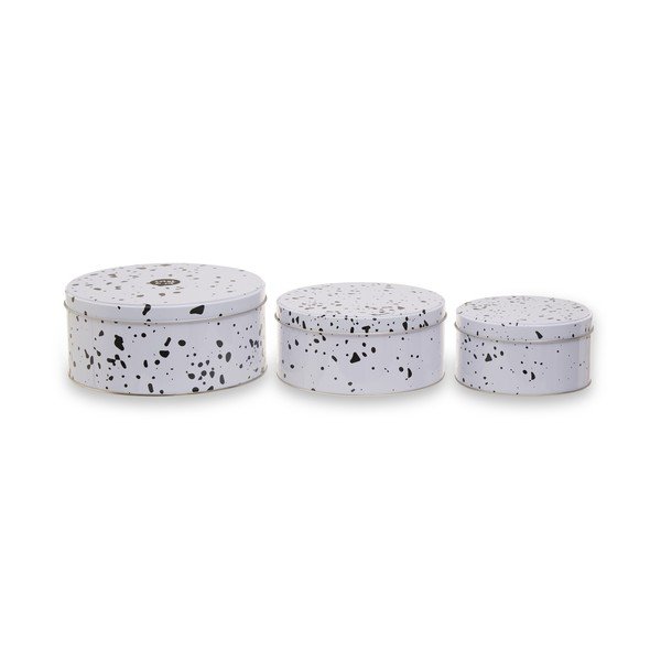 Süteménytartó fém doboz szett 3 db-os Speckled – Premier Housewares-image-1