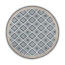Sárga-kék kerek kültéri-beltéri szőnyeg ø 160 cm Zia Trellis – Flair Rugs