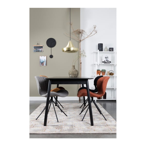 Glimps fekete kinytható étkezőasztal, 120 x 80 cm - Zuiver-image-1