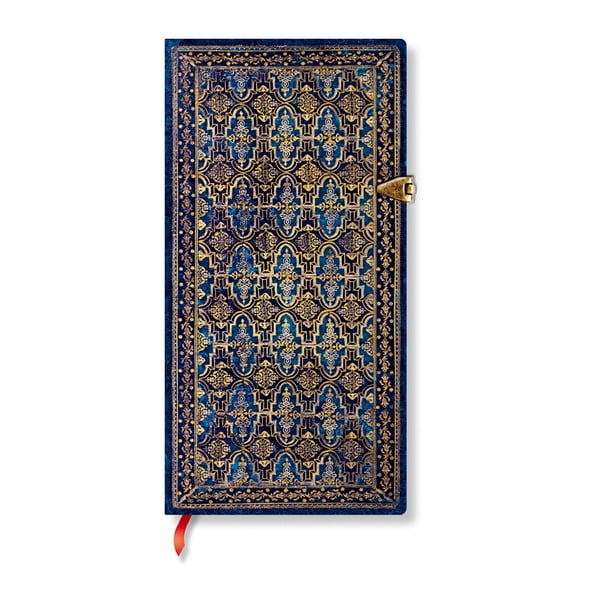 Blue Rhine keményfedeles vonalas jegyzetfüzet, 9,5 x 18 cm - Paperblanks