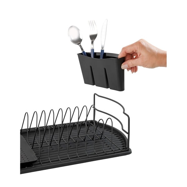 Drip Basic fekete edényszárító - Wenko-image-4