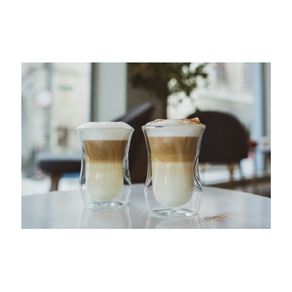 Üveg duplafalú bögre szett 6 db-os 250 ml – Vialli Design-image-2