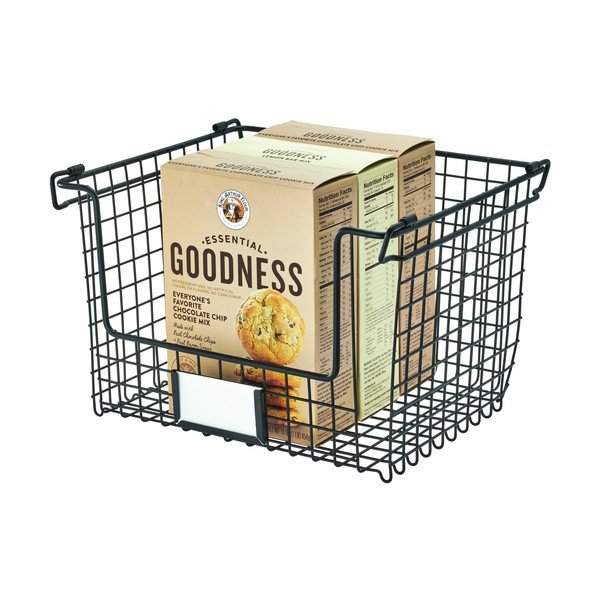 Classico fekete fém tárolókosár, 31 x 25,5 cm - iDesign-image-3