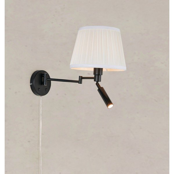 Fekete-fehér LED fali lámpa hajlítható szerkezettel Pivot – Markslöjd-image-1