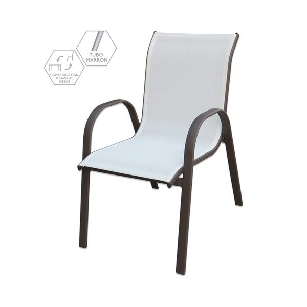 Fekete-fehér kerti szék Clasic – LDK Garden-image-2