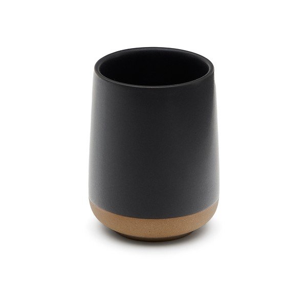 Sötétszürke kerámia fogkefetartó pohár Silma – Kave Home-image-2