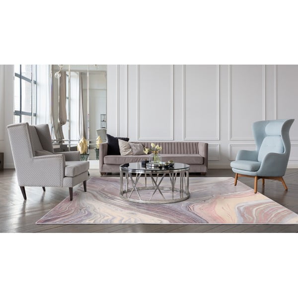 Szürke gyapjú szőnyeg 133x180 cm Agate – Agnella-image-1