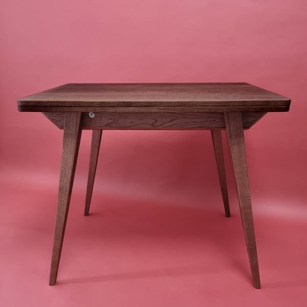 Bővíthető étkezőasztal kőrisfa dekoros asztallappal 65x90 cm Envelope – Ragaba-image-1