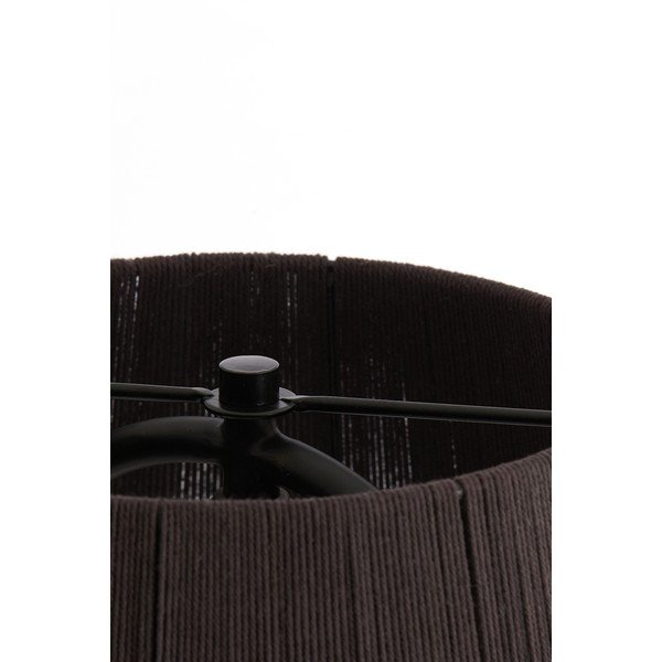 Sötétbarna asztali lámpa textil búrával (magasság 58 cm) Espino – Light & Living-image-4