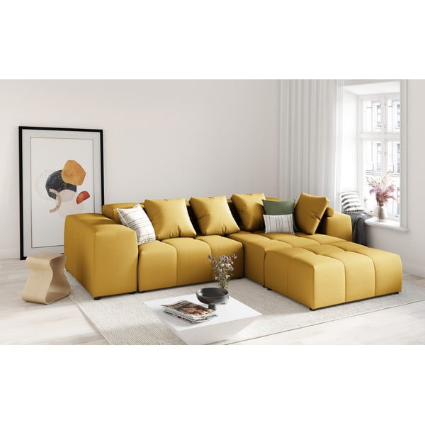 Sárga párna moduláris kanapéhoz Rome - Cosmopolitan Design-image-4