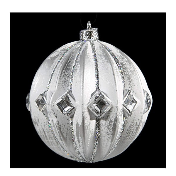 Elsa 6 db ezüstszínű műanyag karácsonyfadísz - DecoKing