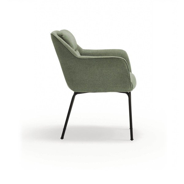 Zöld kárpitozott karfás étkezőfotel Sadira – Teulat-image-3