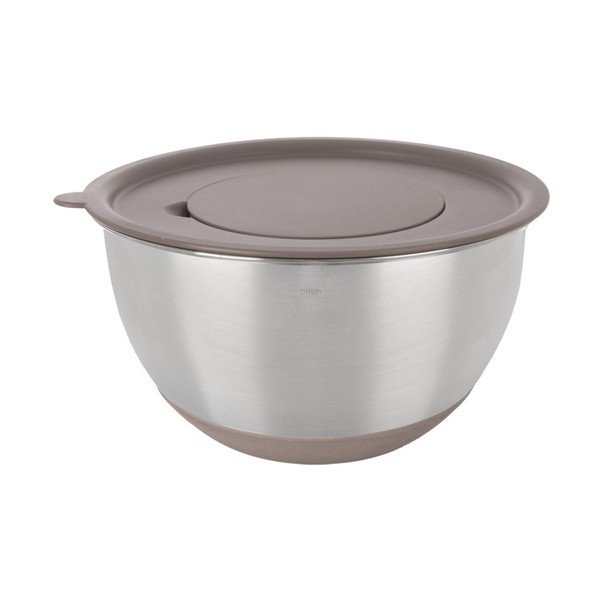 Ezüstszínű rozsdamentes acél tál ø 26 cm Beige – Orion