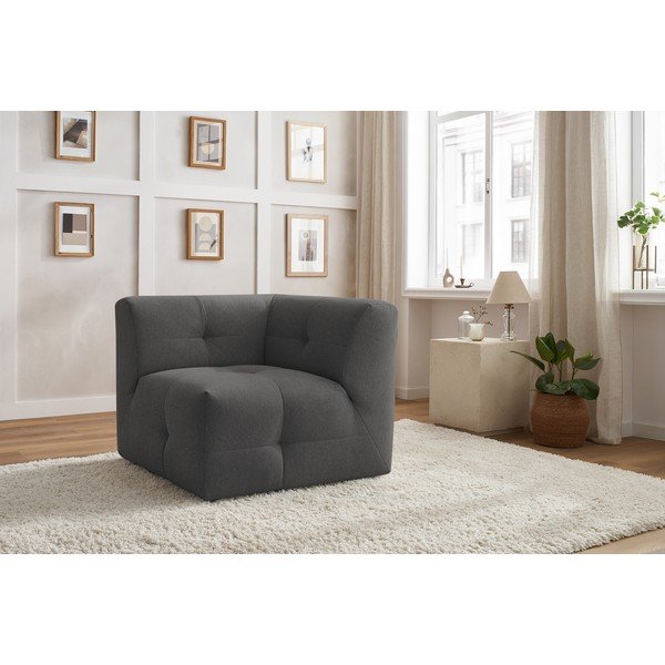 Sötétszürke kanapé modul Kleber - Bobochic Paris-image-4