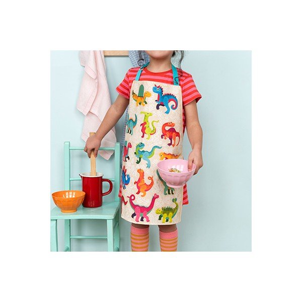 Pamut gyerek kötény Baby Dinos – Rex London-image-1