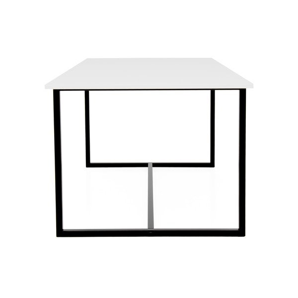 Mello fehér étkezőasztal fekete fém lábakkal - Tenzo-image-2