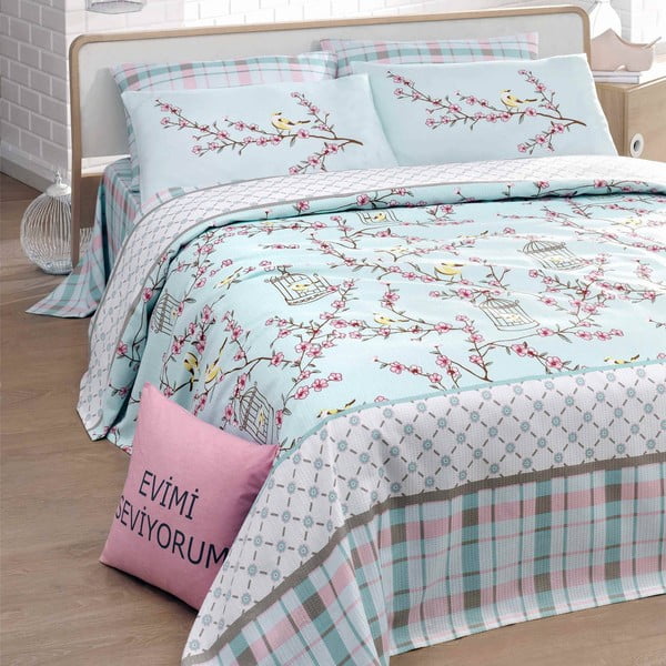 Birdcage könnyű ágytakaró párnahuzatokkal, 200 x 230 cm