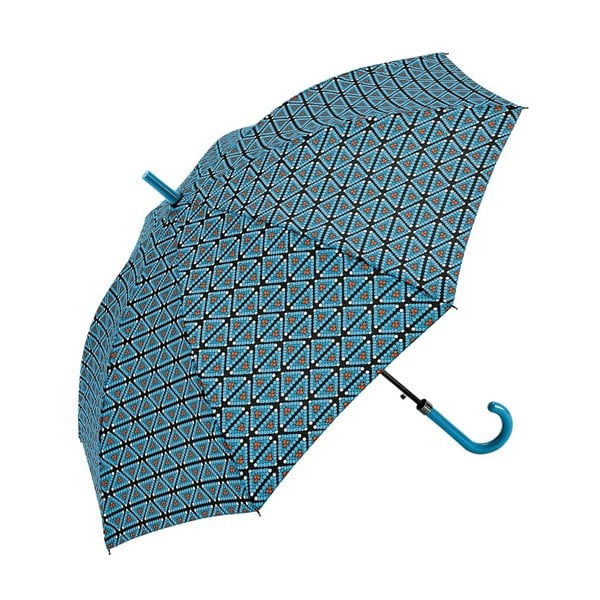 Patchwork kékeszöld botesernyő, ⌀ 122 cm - Ambiance