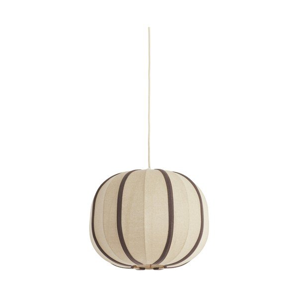 Krémszínű függőlámpa textil búrával Esmiria – Light & Living