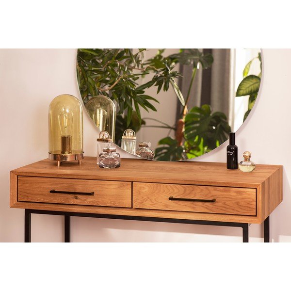 Tölgyfa fésülködőasztal 97x45 cm Abies – The Beds-image-1