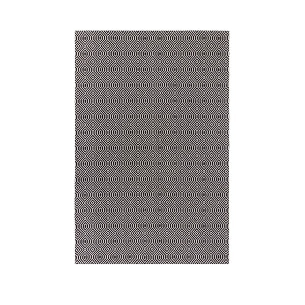 Pappel fekete pamut szőnyeg, 114 x 170 cm - Flair Rugs