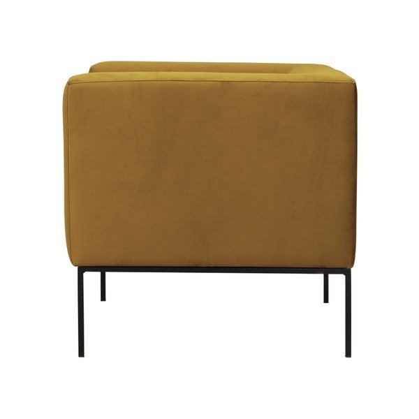 Neptune sárga bársony fotel - Windsor & Co Sofas-image-3