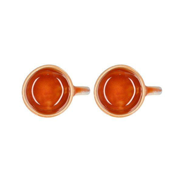 Narancssárga agyagkerámia eszpresszó bögre szett 2 db-os 80 ml Styles – Villa Collection-image-2