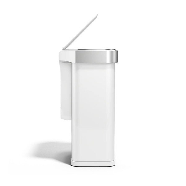 Matt fehér acél érintésmentes szemetes 58 l Sensor – simplehuman-image-4