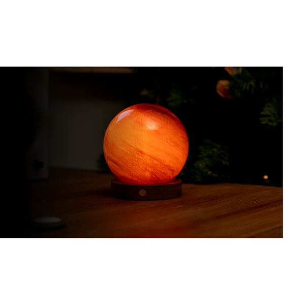 Sötétbarna USB fénydekoráció ø 12 cm Sand Storm – Gingko-image-1