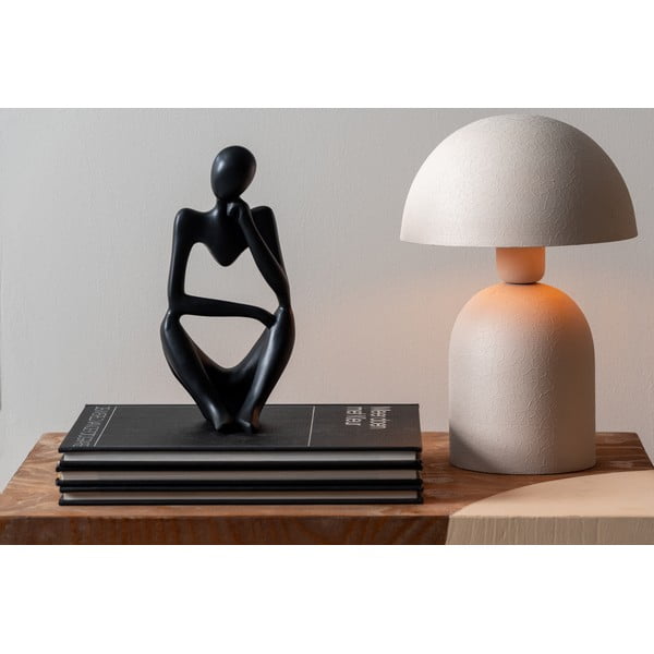 Krémszínű asztali lámpa (magasság 29 cm)  Boaz  – Leitmotiv-image-1