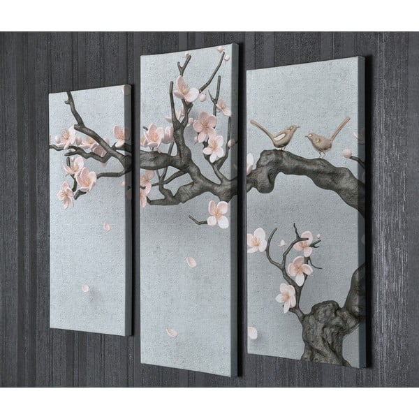 Kép szett 3 db-os Sakura – Wallity-image-4