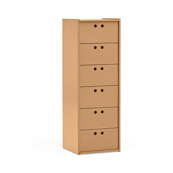 Natúr színű szekrény 40x118x40 cm Wally – Teulat