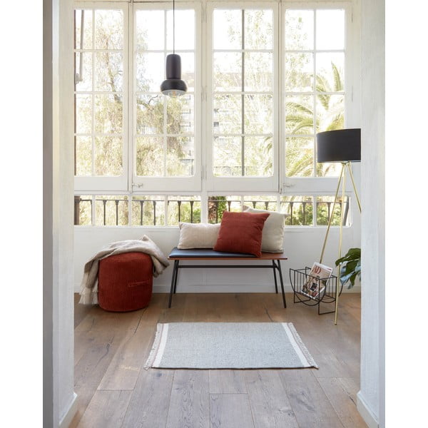 Fekete-barna bőrutánzat pad Carabel – Kave Home-image-3