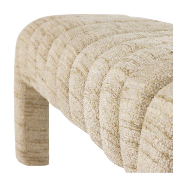 Bézs buklé párnázott pad Frex – WOOOD-image-4