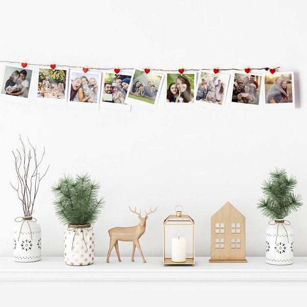 LED fényfüzér szív alakú kapcsokkal és 10 izzóval, hosszúság 1,4 m - DecoKing-image-4