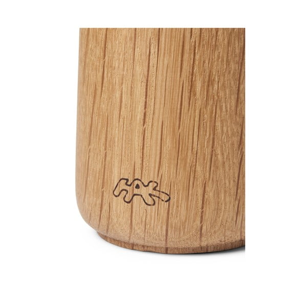 Hammershoi tölgyfa fűszerörlő, fehér porcelán részletekkel, magasság 13 cm - Kähler Design-image-4