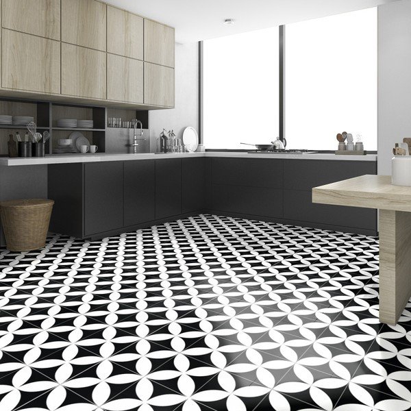 Floor Sticker Tiles Adelmo padlómatrica, 100 x 60 cm - Ambiance-image-1