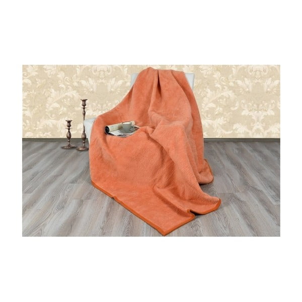 Turuncu pamut takaró, 230 x 180 cm - Onur