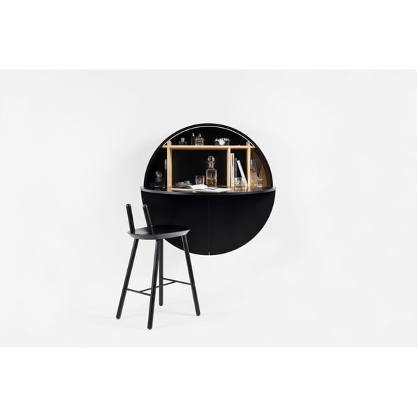 Pill fekete többfunkciós fali asztal - EMKO-image-3