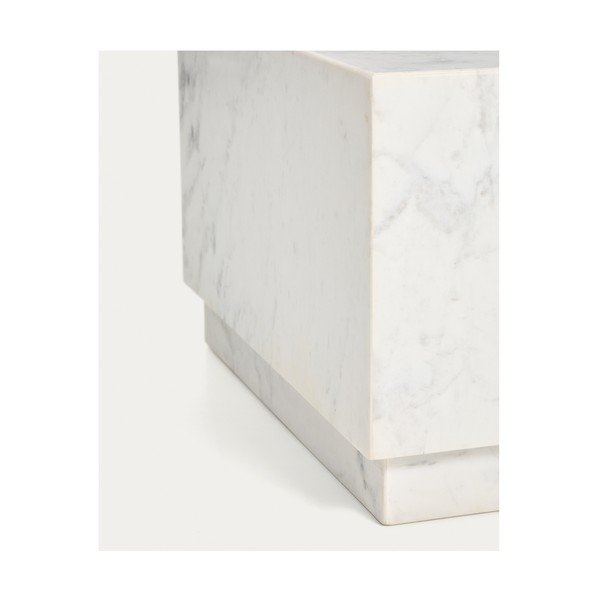 Fehér márvány dohányzóasztal 50x100 cm Sorein – Kave Home-image-3