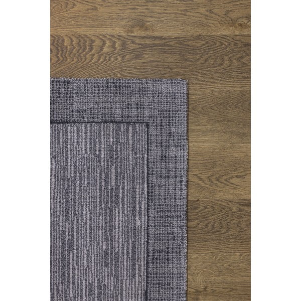 Sötétszürke gyapjú szőnyeg 160x240 cm Linea – Agnella-image-3
