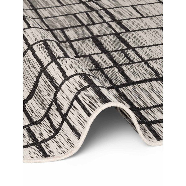 Fekete-krémszínű kerek kültéri-beltéri szőnyeg ø 200 cm Haringey Crouch – Ted Baker-image-4