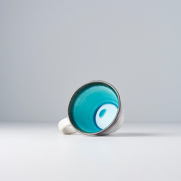 Kék-fehér kerámia bögre, 250 ml - MIJ-image-2