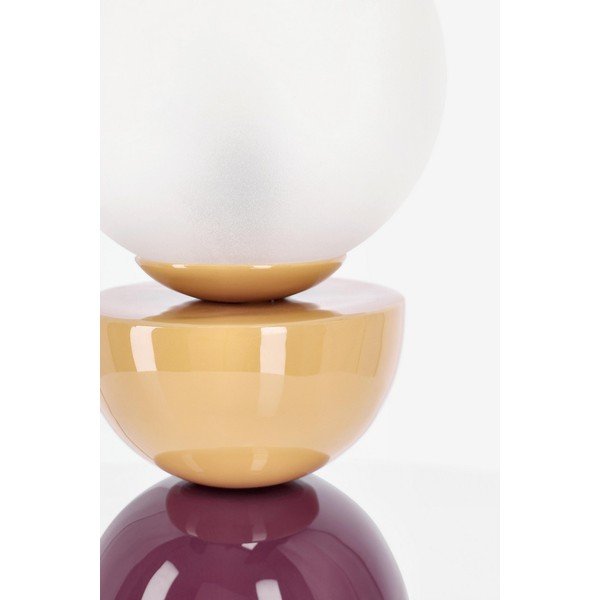 Fém asztali lámpa üveg búrával (magasság 33 cm) Malton – Bizzotto-image-3