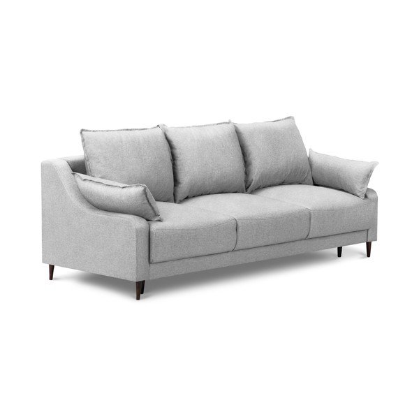 Ancolie világosszürke kinyitható kanapé tárolóhellyel, 215 cm - Mazzini Sofas-image-2