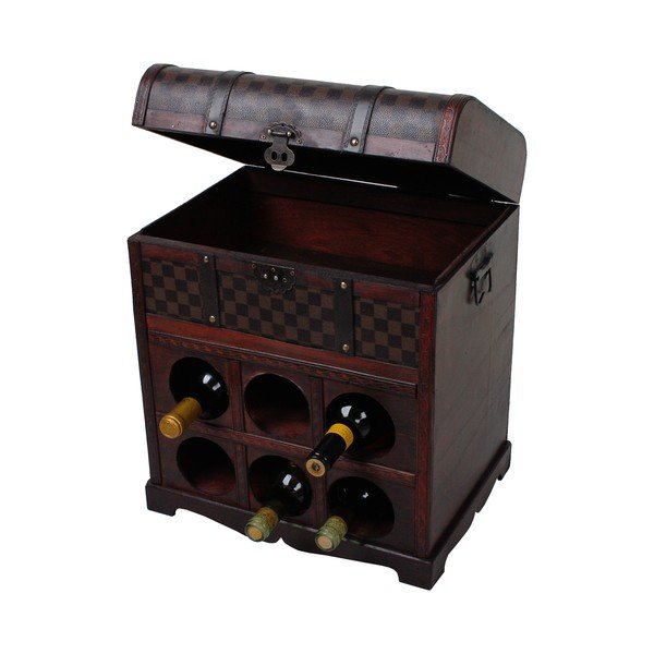 Barna bortartó szekrény, palackok száma 6, 41x48 cm – Deco Pleasure-image-3